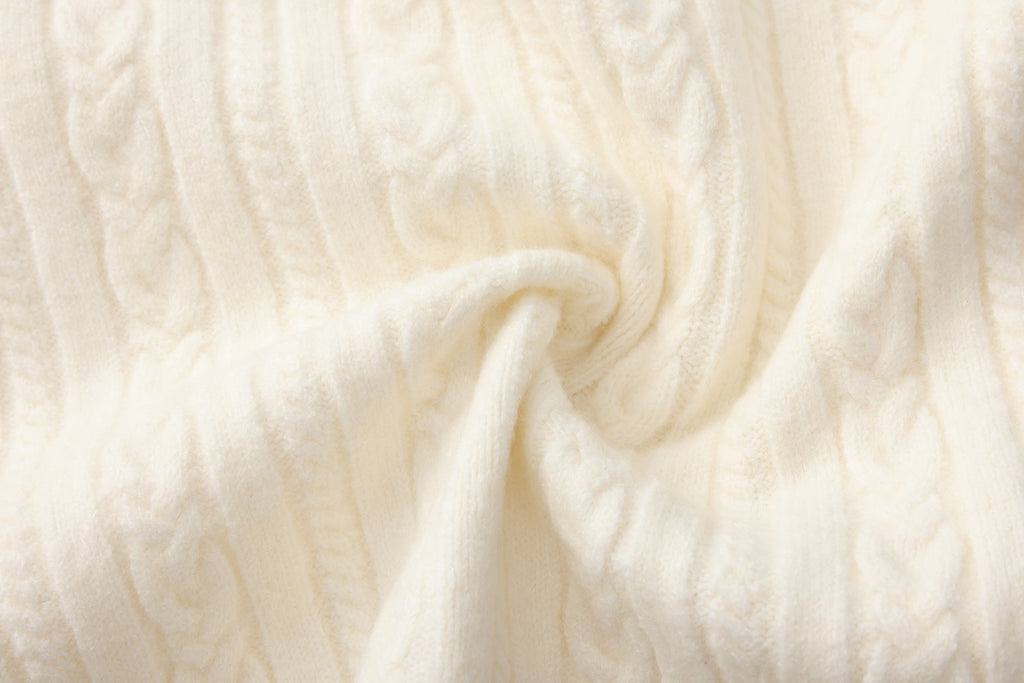 White Iris Pearl Knit Cape Cardigan / Pants