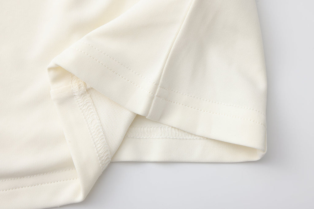 White Cowl Neck Gold Button Ribbon Blouse