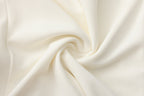 White Cowl Neck Gold Button Ribbon Blouse