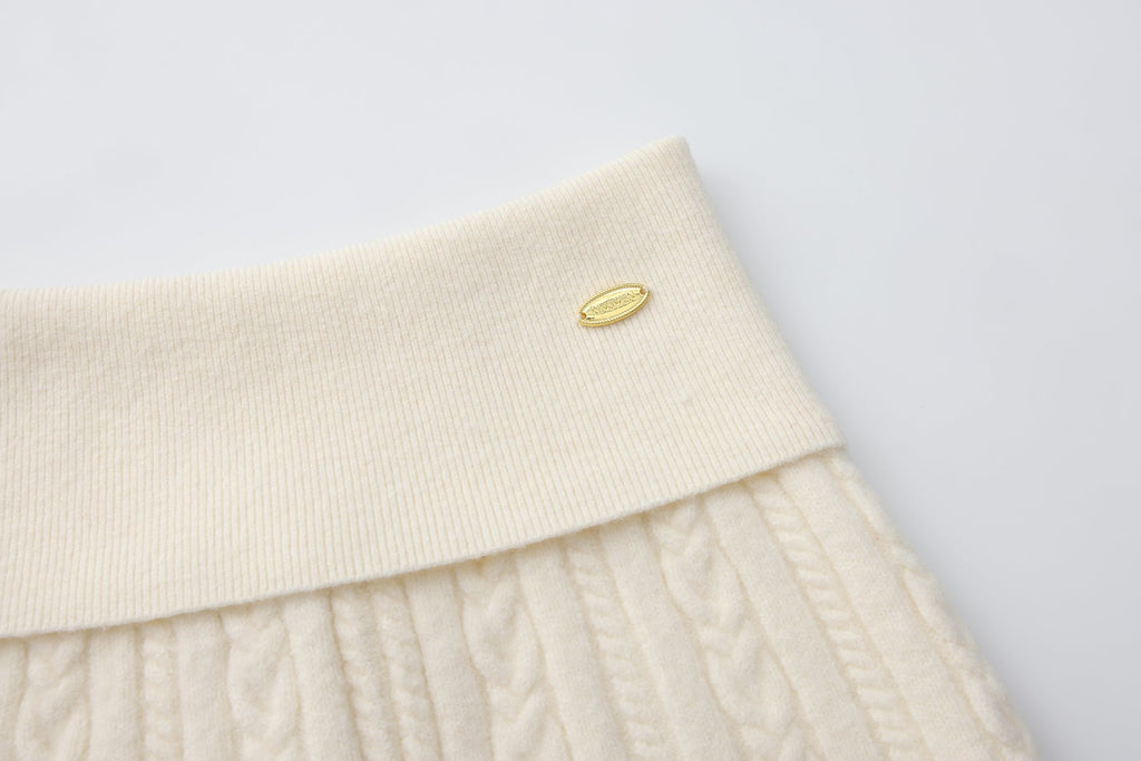 White Iris Pearl Knit Cape Cardigan / Pants