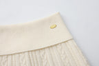 White Iris Pearl Knit Cape Cardigan / Pants