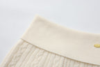 White Iris Pearl Knit Cape Cardigan / Pants