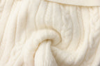 White Iris Pearl Knit Cape Cardigan / Pants