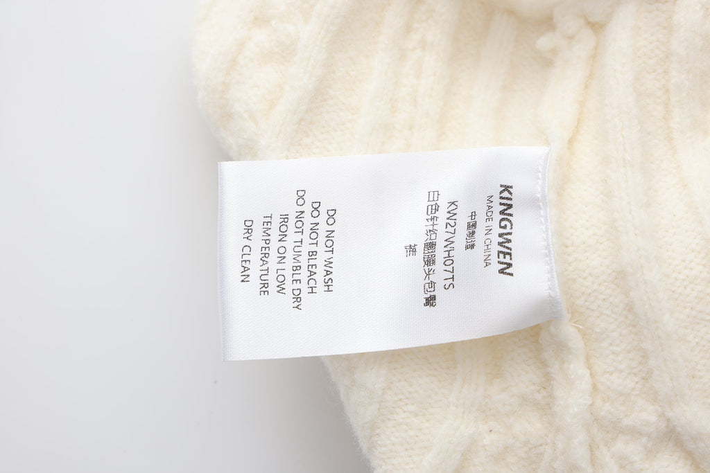 White Iris Pearl Knit Cape Cardigan / Pants