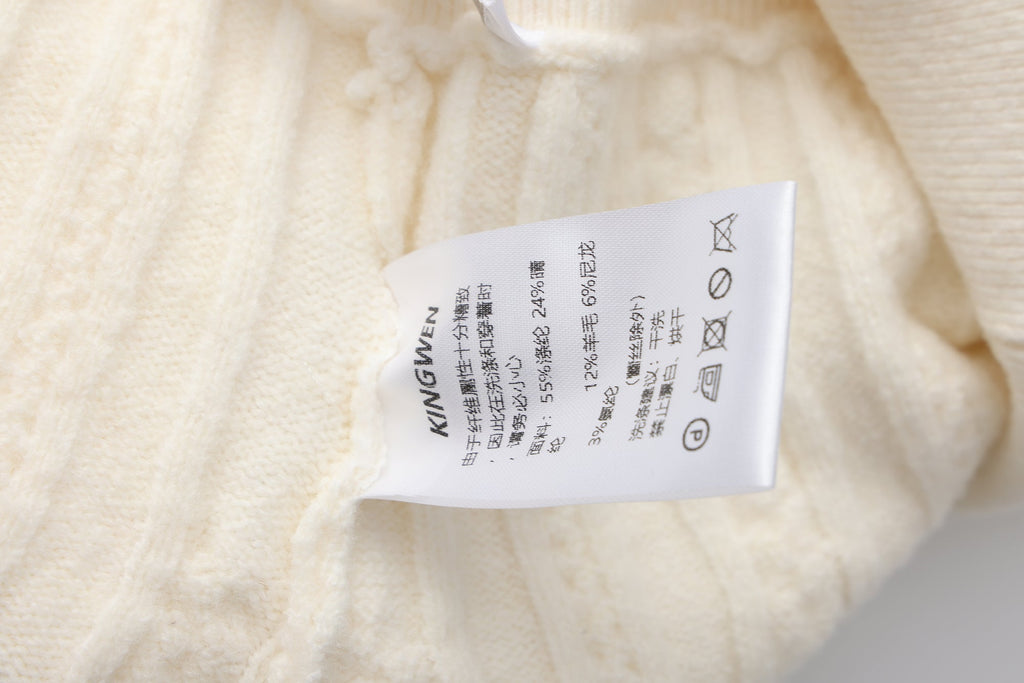 White Iris Pearl Knit Cape Cardigan / Pants