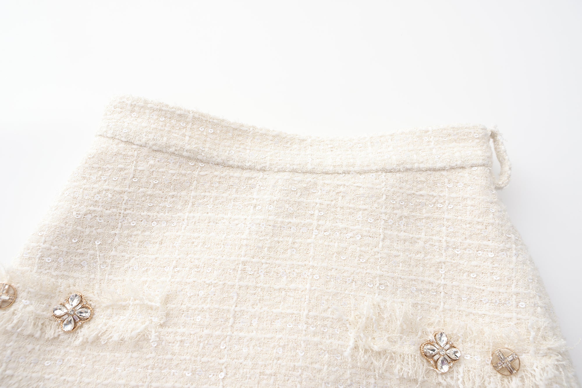 White Tweed Skirt