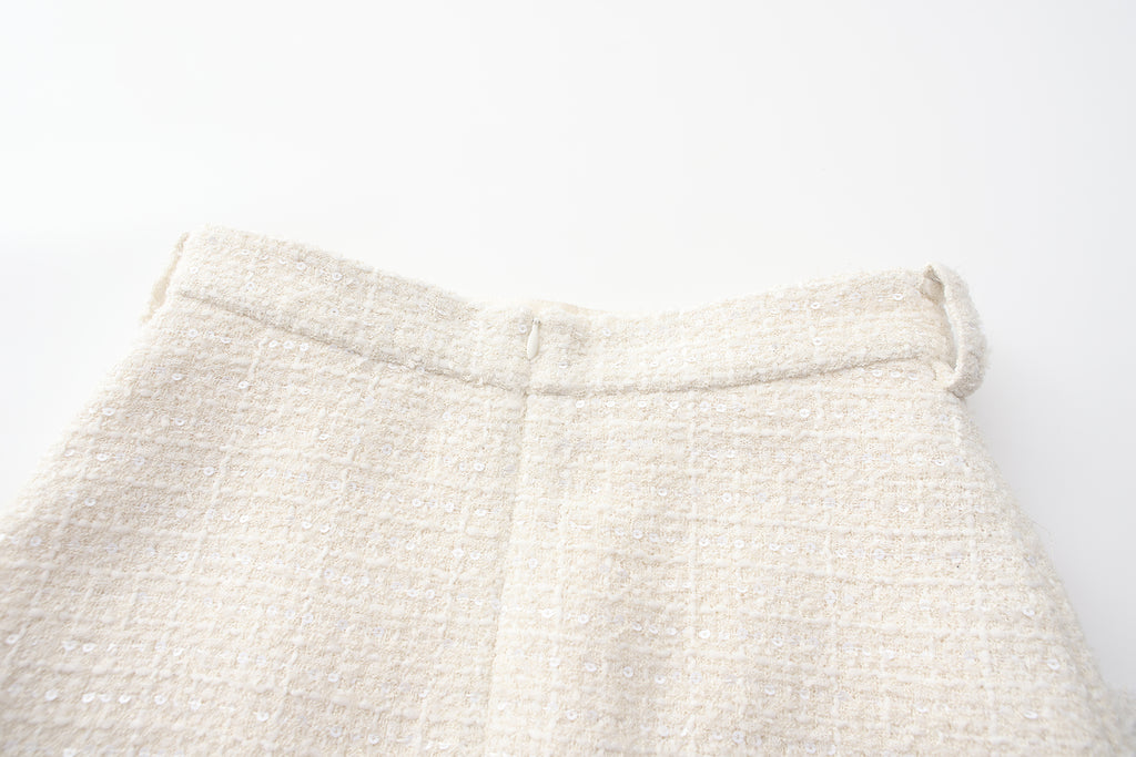 White Tweed Skirt