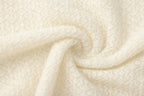 White Lace Panel Shell Knit Cardigan