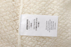 White Lace Panel Shell Knit Cardigan