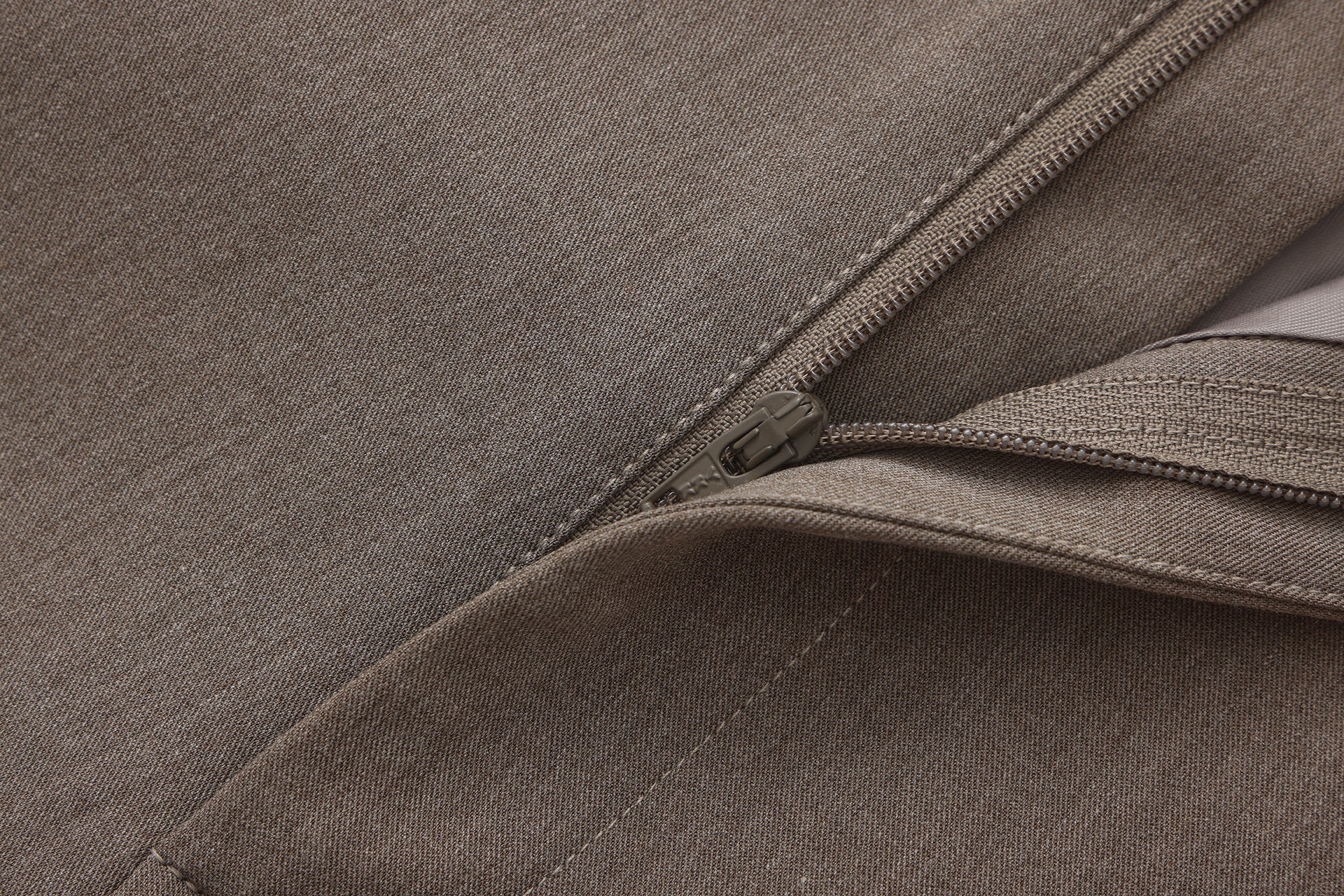 Warm Grey Wide Belt Shorts