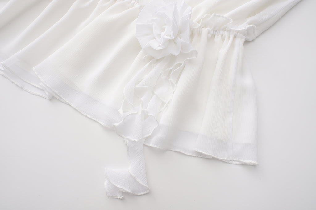 White Off-shoulder Shirt