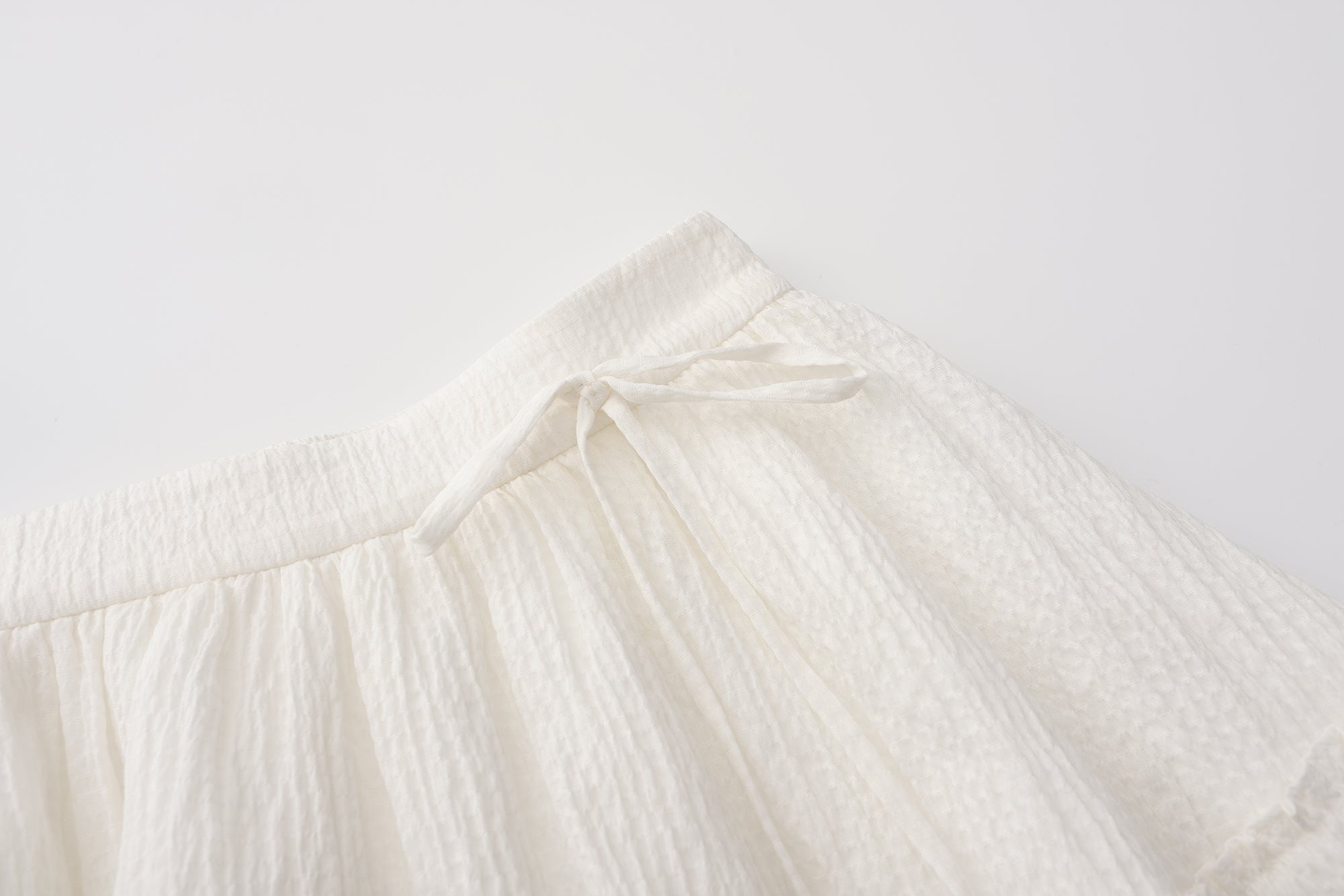 White Ramie Skirt