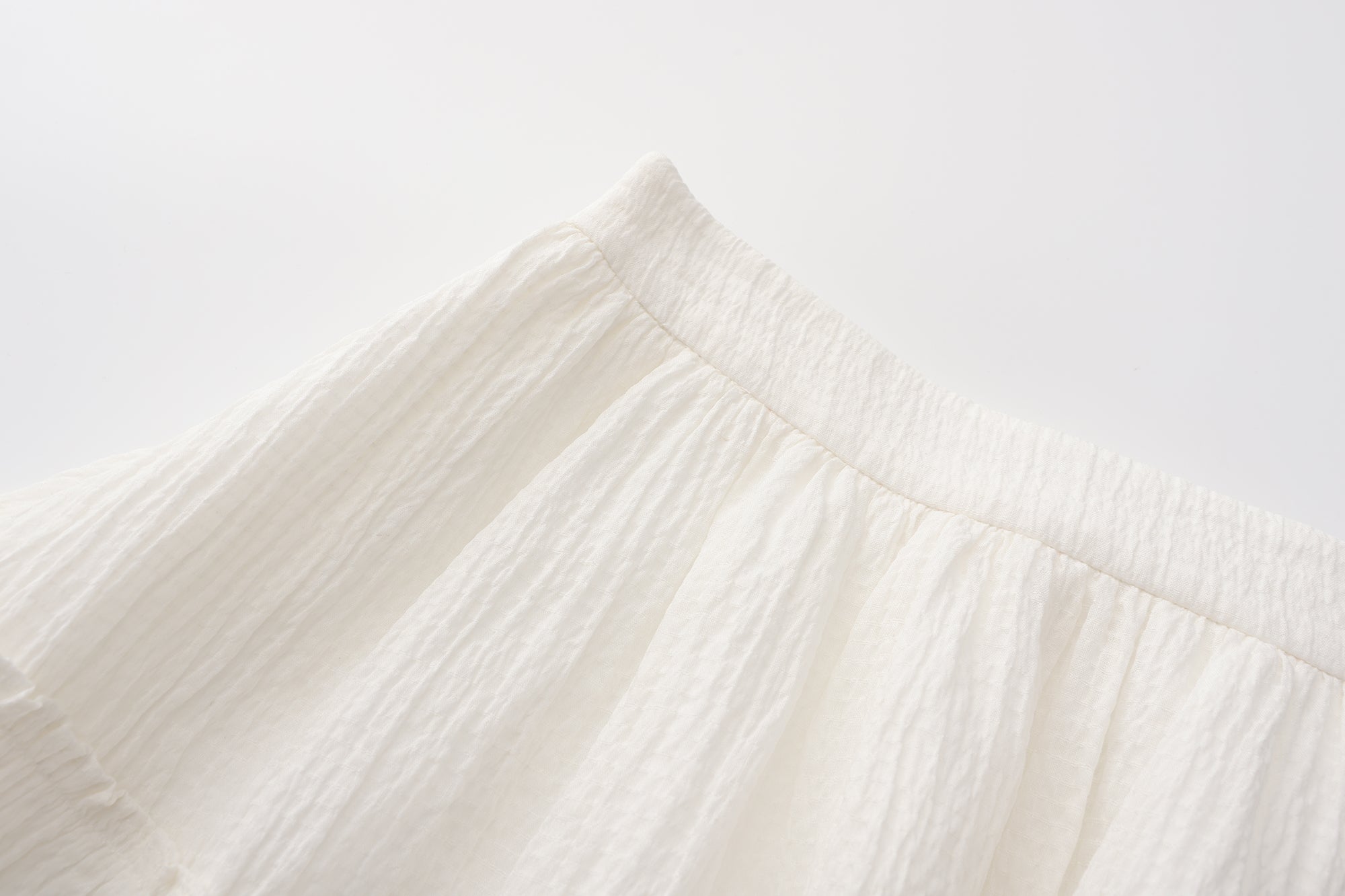 White Ramie Skirt