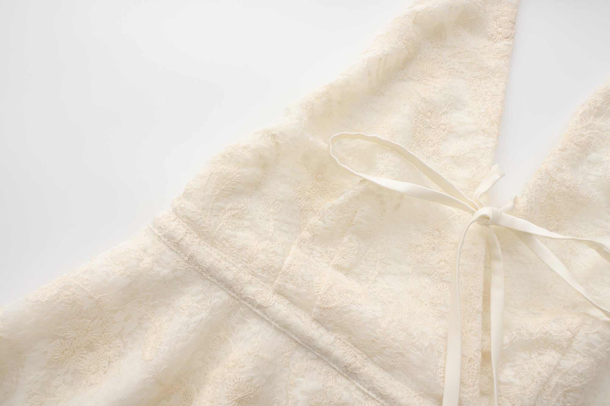 Beige Jacquard Halter Top