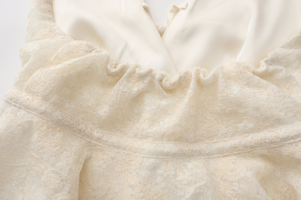 Beige Jacquard Halter Top