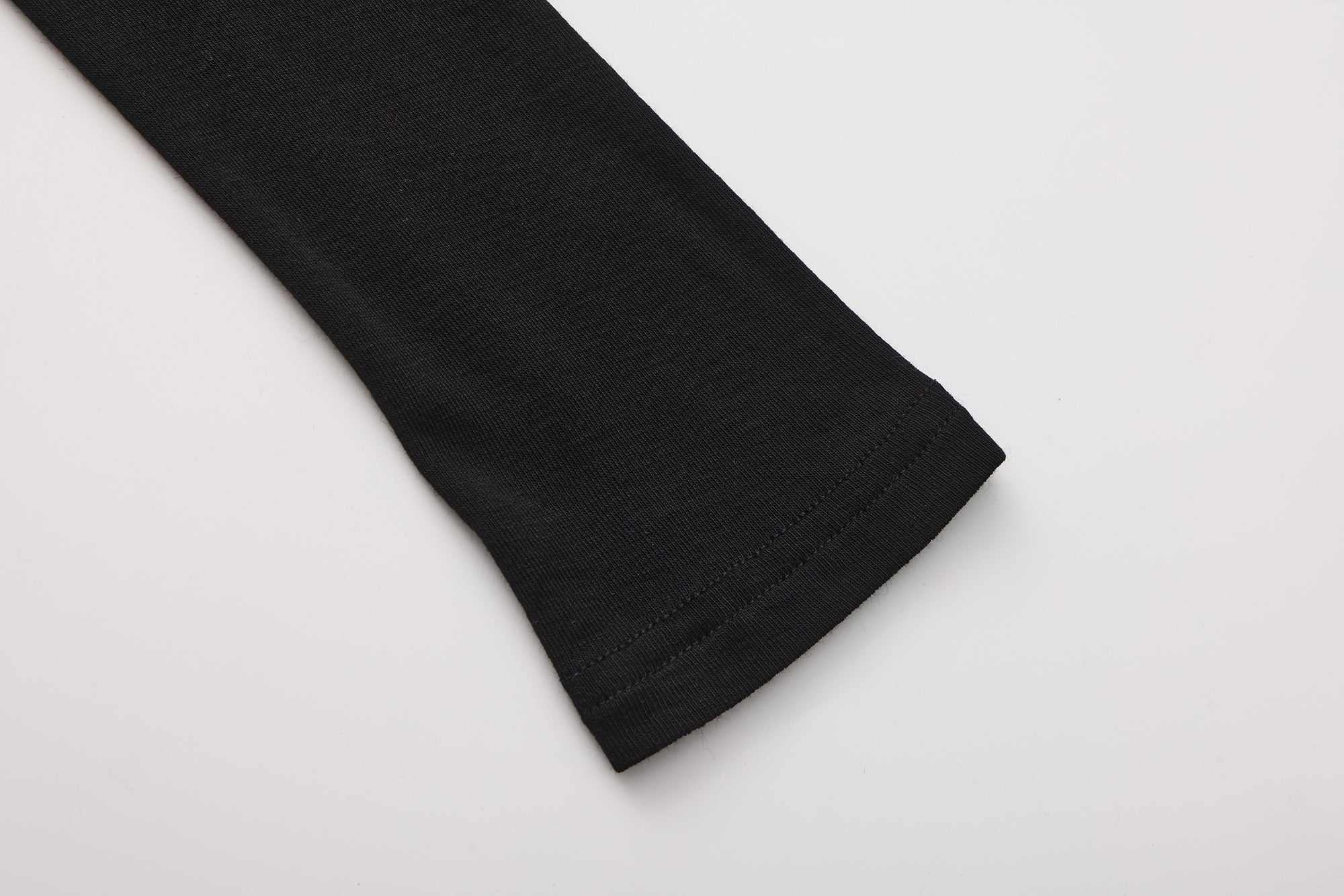 Black Off-The-Shoulder Draped Halter Long-Sleeve Top