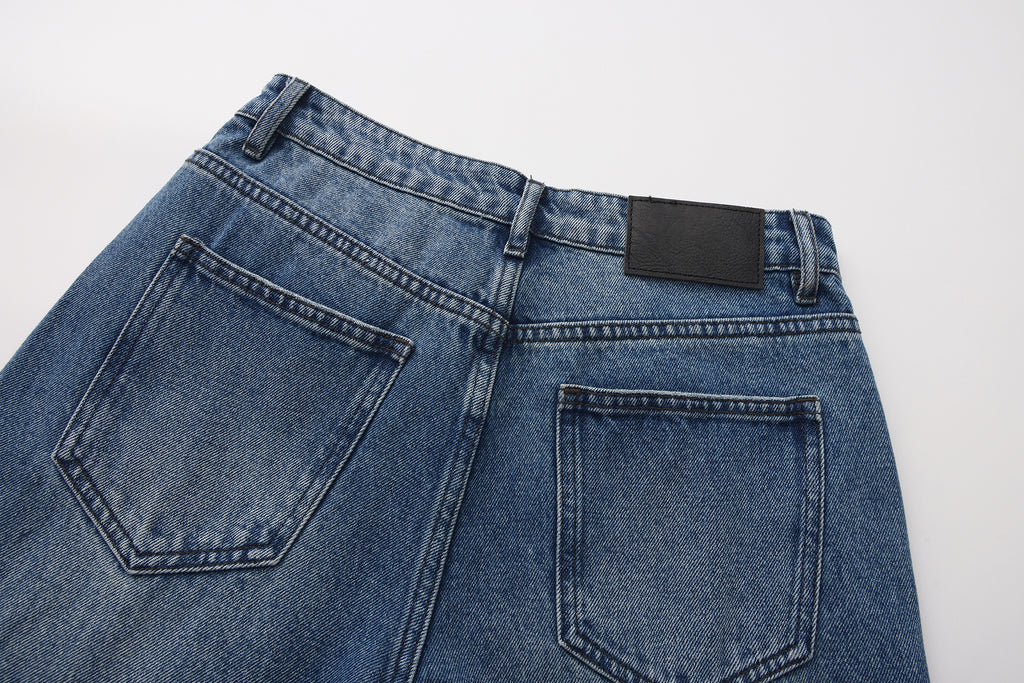 Straight-Leg Beaded Jeans