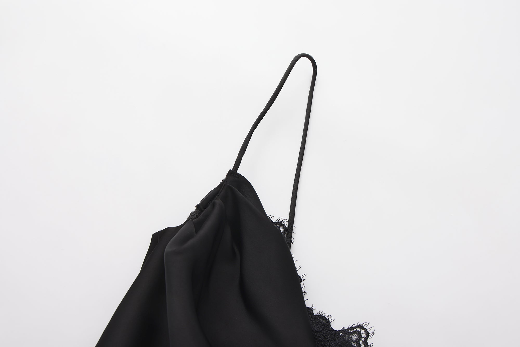 Black Lace Panel Iris Tie Dress