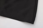 Black Lace Panel Iris Tie Dress