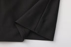 Black Lace Panel Iris Tie Dress