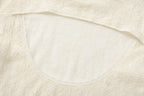 Beige Lace Mid-Neck Layering Top