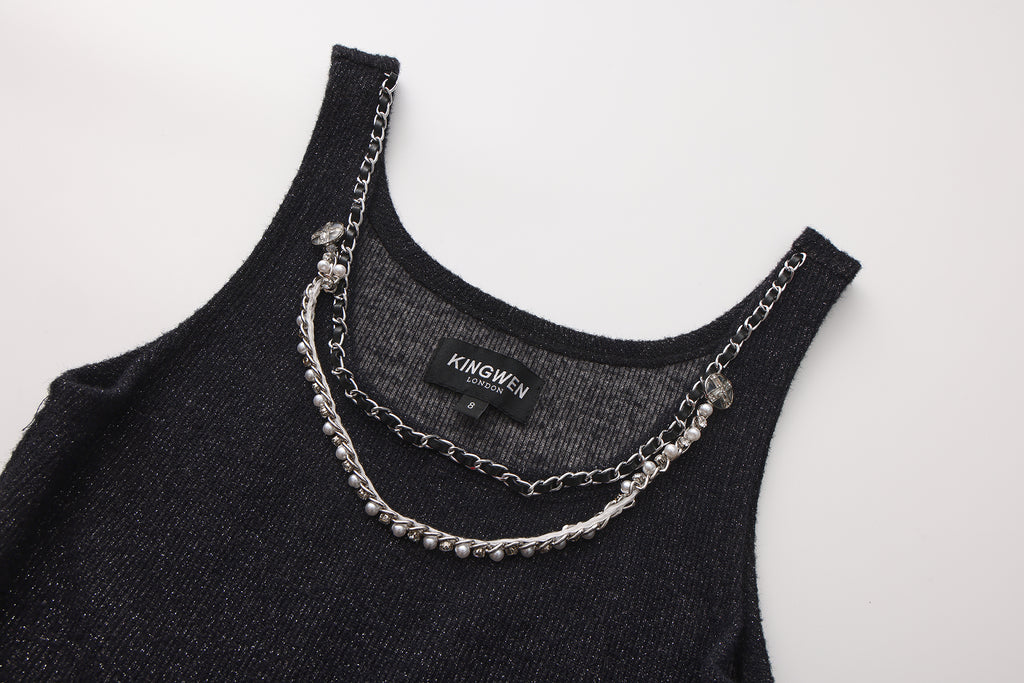 Black Knitted Camisole