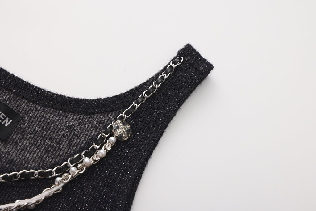 Black Knitted Camisole