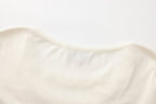 White Lace Panel Oversized Mock Two-Piece Base Top