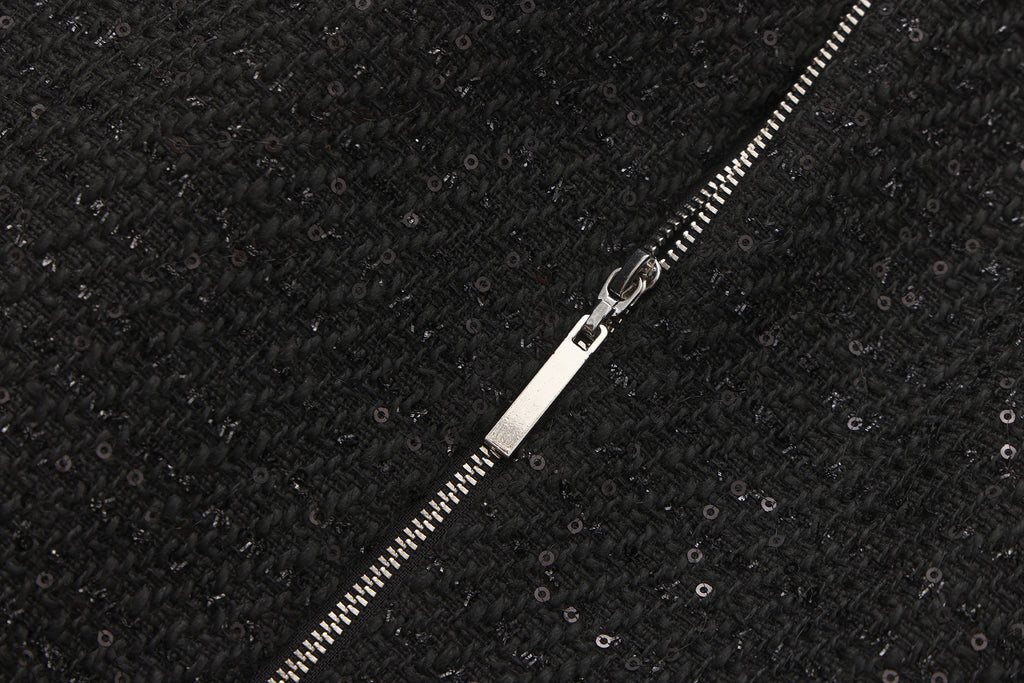 Black Woven Halter Top & Dress