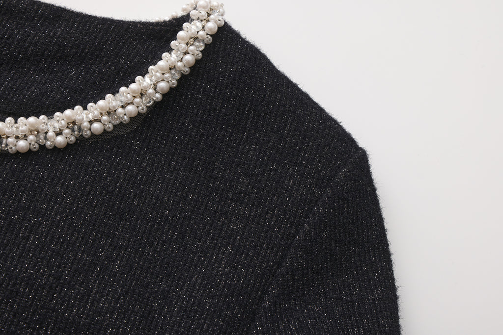 Black Knitted Cardigan