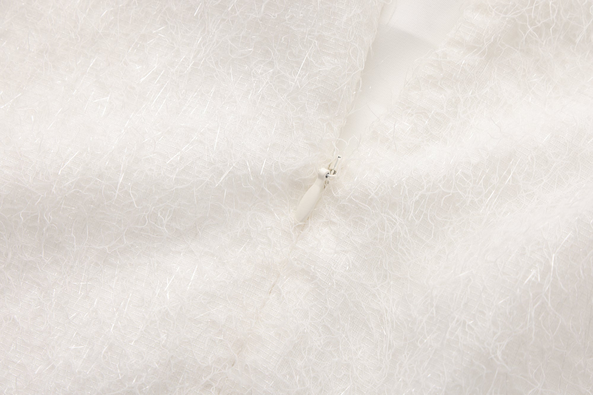 White Halter Silver Lace-Up Dress