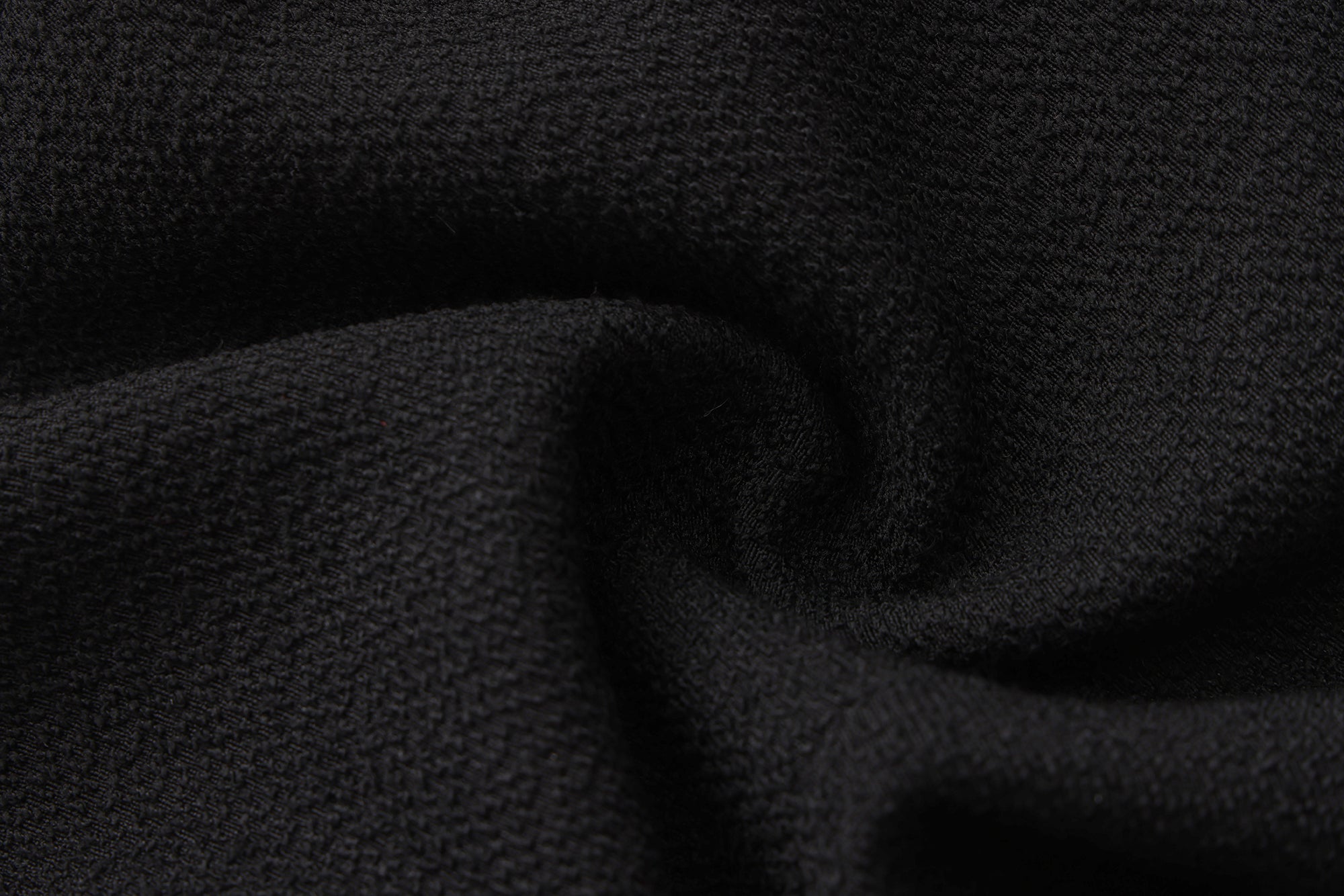 Black Tweed Pleated Dress