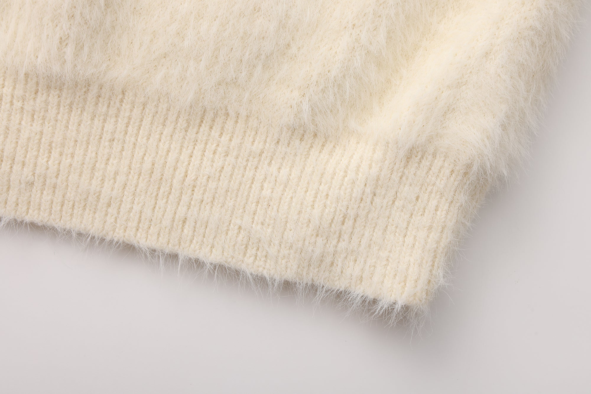 White Off-The-Shoulder Beaded Sweater