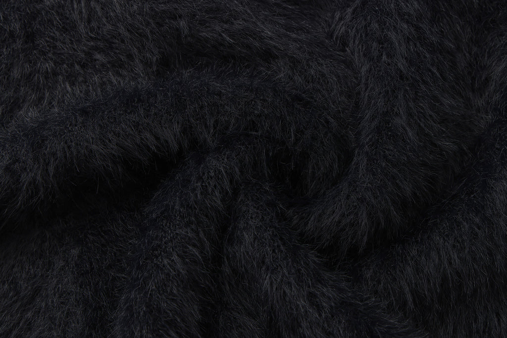 Black Bow Draped Chain Sweater