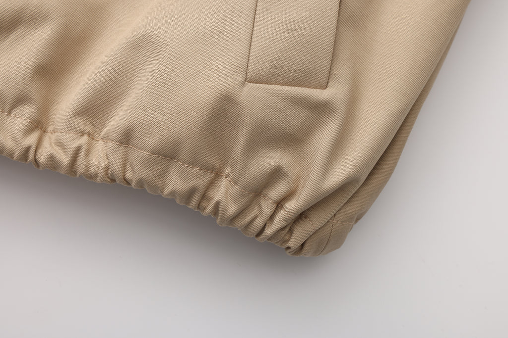 Light Coffee short Beaded Jacket