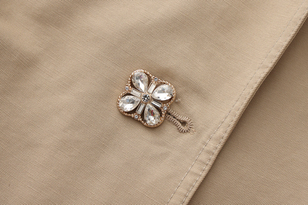 Light Coffee Long Trench Coat