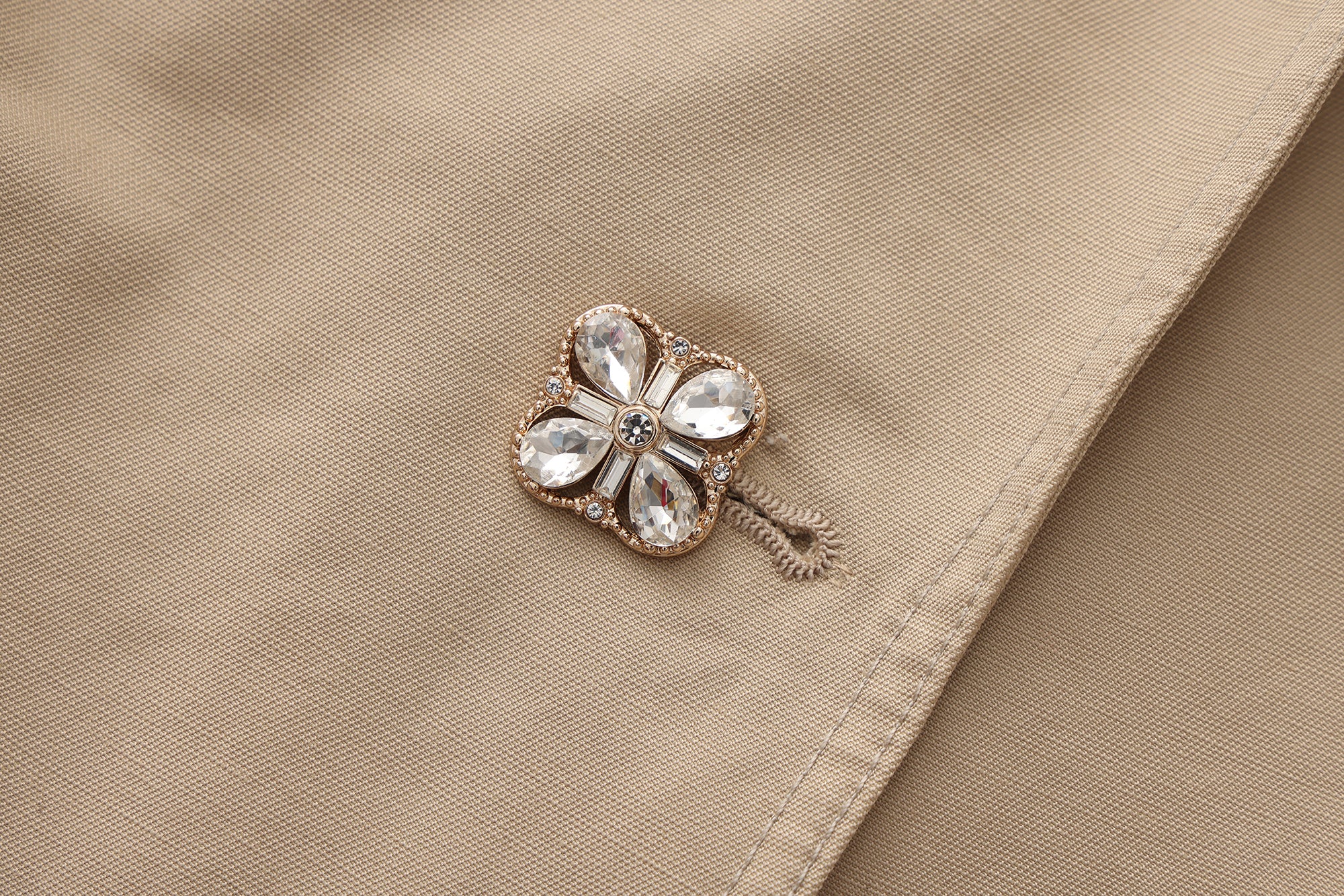 Light Coffee Long Trench Coat