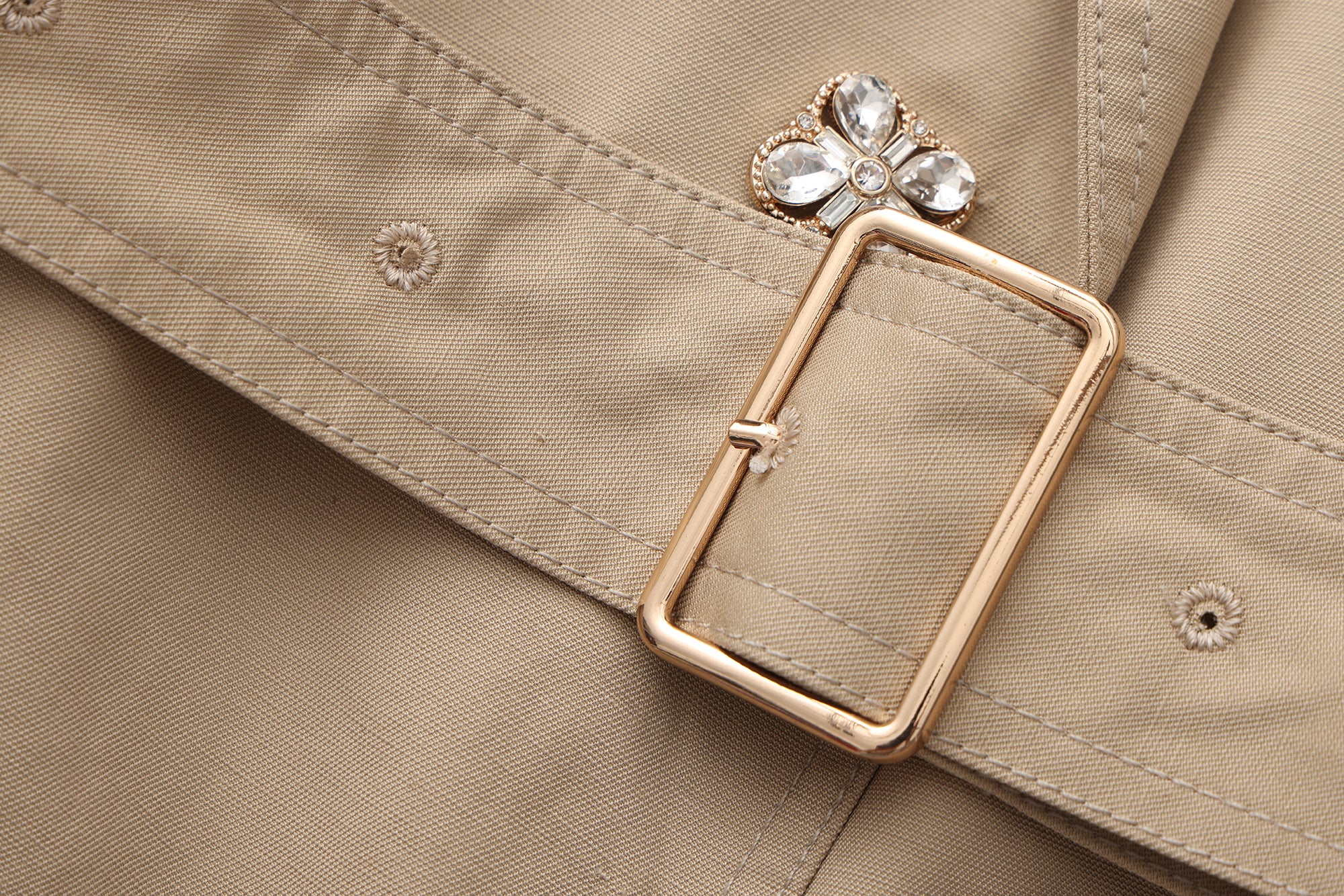 Light Coffee Long Trench Coat