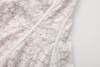 White Lace Off-The-Shoulder Dress