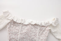 White Lace Off-The-Shoulder Dress