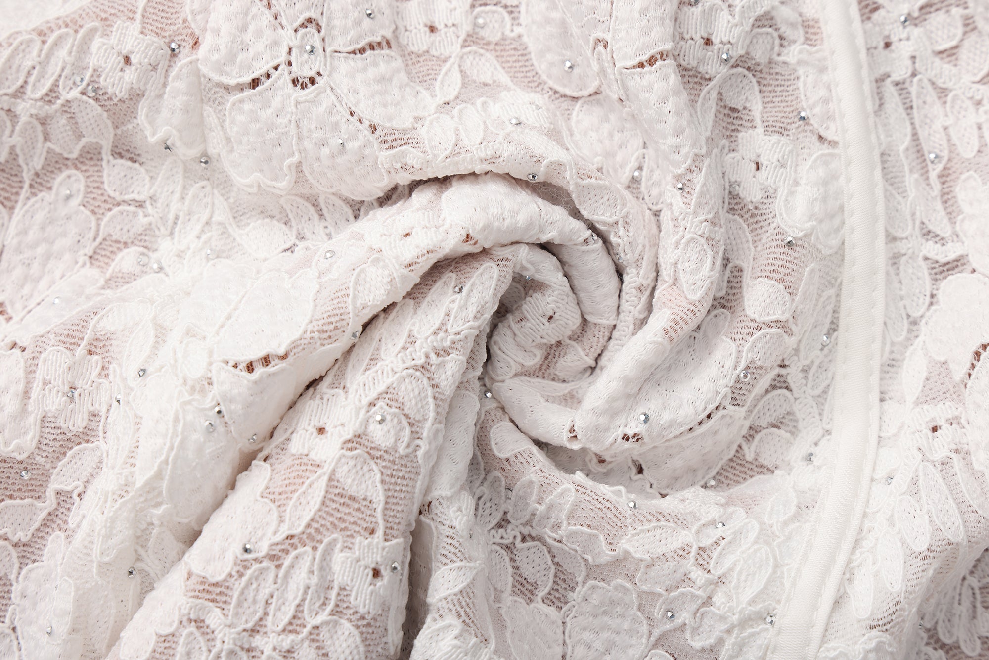 White Lace Off-The-Shoulder Dress