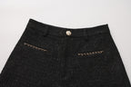 Black Tweed Shorts