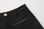 Black Tweed Shorts