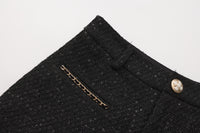 Black Tweed Shorts