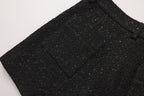 Black Tweed Shorts