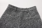 Gray Looped Woolen Shorts
