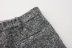 Gray Looped Woolen Shorts