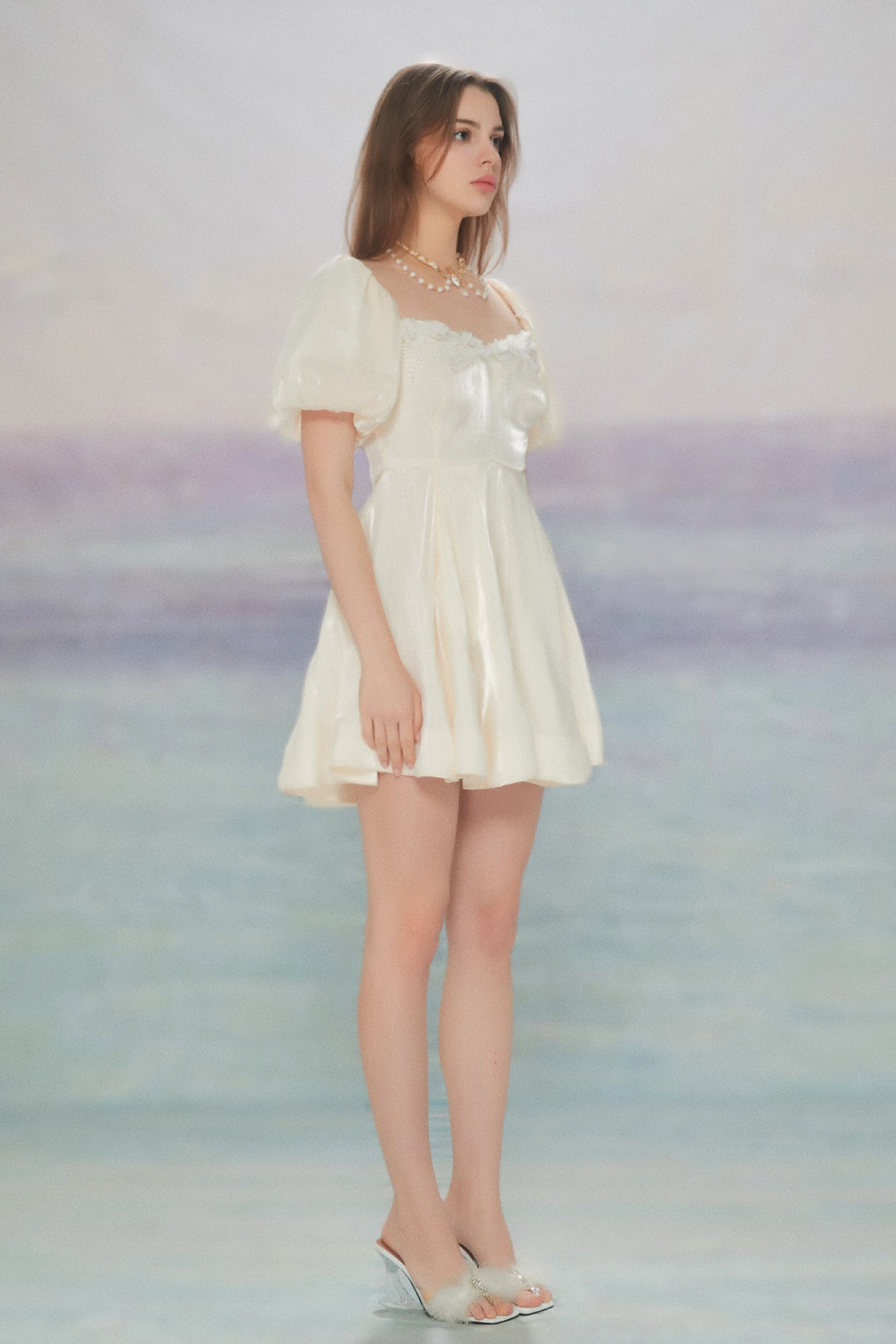 CHAMPAGNE PUFF DRESS