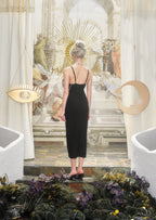 BLACK RHINESTONE DRESS