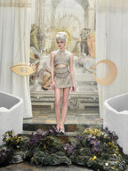 GOLD TWEED TANK TOP & SKIRT